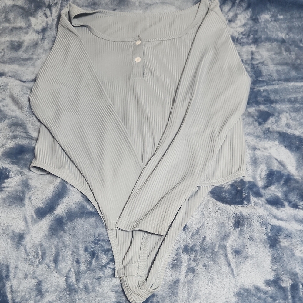 Elegant Light Blue Women's Bodysuit